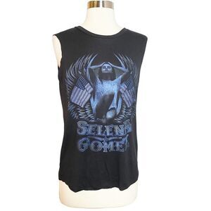 Selena Gomez Womens Revival Tour 2016 T-shirt Size Medium Black Sleeveless